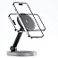 Беспроводное зарядное устройство COTECI 2 in 1 Magnetic Wireless Stand Charging Dock, Black - фото 15