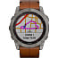Умные часы Garmin FENIX 7X Sapphire Solar титановый черный с коричневым кожаным ремешком (010-02541-19) - фото 18