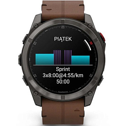 Умные часы Garmin FENIX 8 Pro 51mm Amoled Sapphire Carbon Grey DLC Titanium with Chestnut Leather Band (010-03199-40) - фото 6