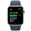 Apple Watch SE 2023 GPS 44mm Aluminum Case with Sport Band M/L, Silver/Storm Blue (Серебристый/синий), MREE3 - фото 9