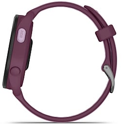 Умные часы Garmin Forerunner 165 Music, лиловый c малиновым ремешком (010-02863-33) - фото 7