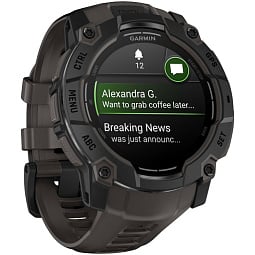 Умные часы Garmin INSTINCT 3 50 mm AMOLED, Black/Charcoal Band (010-03020-00) - фото 5