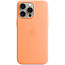 Чехол-накладка iPhone 15 Pro Max Silicone Case with MagSafe - Orange Sorbet (MT1W3) - фото 4