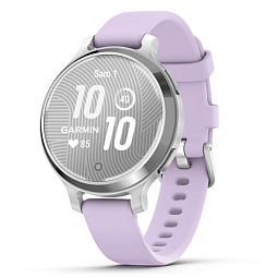 Умные часы Garmin Lily 2 Active Silver with Purple Jasmine Silicone Band (010-02891-01) - фото 1