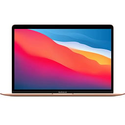 Apple MacBook Air 13" Late 2020 (Apple M1/13.3"/2560x1600/8GB/256GB SSD/DVD нет/Apple graphics 7-core/Wi-Fi/macOS), золотой MGND3 русская раскладка - фото 1