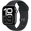 Apple Watch Series 10 46mm GPS Aluminum Case with Sport Band S/M, Jet Black/Black (MWWP3LW/A) - фото 4