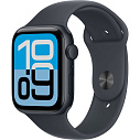 Фото - Apple Watch SE 3 2025 44mm Aluminium Case with Sport Band M/L, Midnight/Midnight, MEHQ4