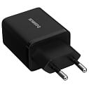 Фото Зарядное устройство Baseus Cube Fast Charger U+C PD 30W, Черный