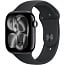 Apple Watch Series 11 46mm GPS Aluminum Case with Sport Band S/M, Jet Black/Black, MEUW4LW/A - фото 4