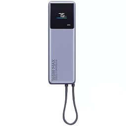 Внешний аккумулятор Powerbank Xiaomi Mi Power Bank 10000mAh 165W (PB1165MI), светло-серый - фото 2
