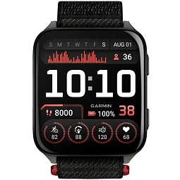 Умные часы Garmin Venu X1 Black with Slate Titanium Caseback and Black ComfortFit Nylon Band (010-02980-13) - фото 2