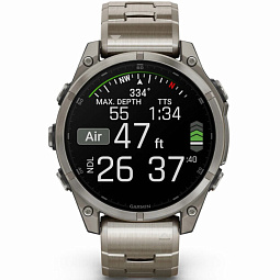 Умные часы Garmin FENIX 8 47mm Amoled Sapphire Titanium Graphite (010-02904-40) - фото 9