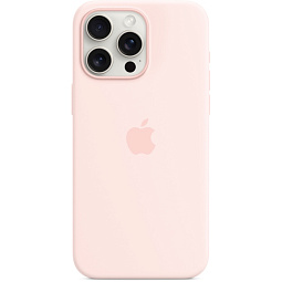 Чехол-накладка iPhone 15 Pro Max Silicone Case with MagSafe - Light Pink (MT1U3) - фото 3