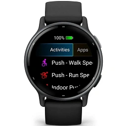 Умные часы Garmin VIVOACTIVE 5, черные с серым безелем и силиконовым ремешком (010-02862-5A) - фото 4