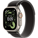 Apple Watch Ultra 3 (2025) 49mm Natural Titanium Case with Black/Charcoal Trail Loop