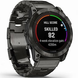 Умные часы Garmin FENIX 7X PRO Sapphire Solar Edition титановый угольно-серый корпус с титановым браслетом (010-02778-30) - фото 3