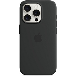 Чехол-накладка iPhone 15 Pro Silicone Case with MagSafe - Black (MT1A3) - фото 3
