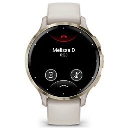 Умные часы Garmin VENU 3S, слоновая кость с золотистым безелем (010-02785-04) - фото 2