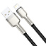 Кабель Baseus Cafule Series Metal Data Cable USB to IP 2.4A 1m, Black - фото 12