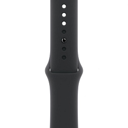 Apple Watch Series 11 46mm GPS Aluminum Case with Sport Band S/M, Jet Black/Black, MEUW4 - фото 3