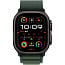 Apple Watch Ultra 2 (2024) 49mm Black Titanium Case with Dark Green Alpine Loop L, MX4T3 - фото 5