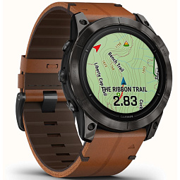 Умные часы Garmin EPIX PRO (Gen 2) Sapphire Edition 51 мм, Sapphire Grey Chestnut Leather Band (010-02804-30) - фото 12