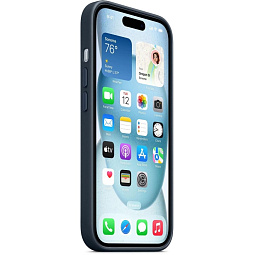 Чехол-накладка iPhone 15 FineWoven Case with MagSafe - Pacific Blue (MT3G3) - фото 3