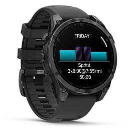 Умные часы Garmin FENIX 8 47mm Solar Sapphire Titanium Carbon Gray (010-02906-70) - фото 5