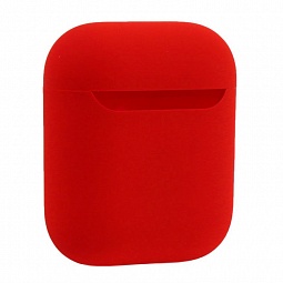 Чехол силиконовый для AirPods ультра-тонкий Красный - фото 1