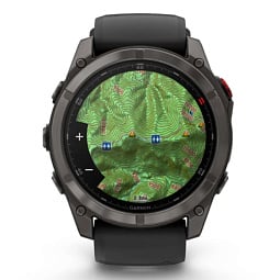 Умные часы Garmin Fenix 8 Pro 51mm AMOLED Sapphire Carbon Gray DLC Titanium with Black/Pebble Gray Silicone Band (010-03199-00) - фото 7