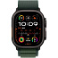Apple Watch Ultra 2 (2024) 49mm Black Titanium Case with Dark Green Alpine Loop L, MX4T3LW/A - фото 5