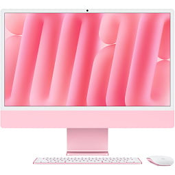 Apple iMac 24" Retina 4,5K, M4 (8C CPU, 8C GPU, 2024), 16 ГБ, 256 ГБ SSD, розовый (MWUG3) - фото 1