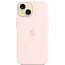 Чехол-накладка iPhone 15 Silicone Case with MagSafe - Light Pink (MT0U3) - фото 10