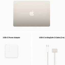 13.6" Ноутбук Apple MacBook Air 2022 (MLY13) 2560x1664, Apple M2, SSD 256 ГБ, Apple graphics 8-core, сияющая звезда (Starlight) J/A - фото 10