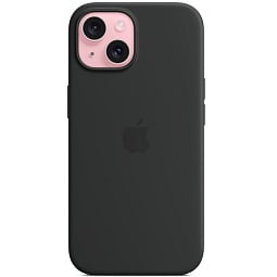 Чехол-накладка iPhone 15 Silicone Case with MagSafe - Black (MT0J3) - фото 2