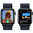 Apple Watch SE 2023 GPS 40mm Aluminum Case with Sport Loop, Midnight (Тёмная ночь), MRE03 - фото 12