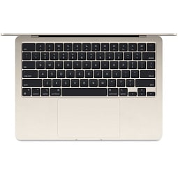 13.6" Ноутбук Apple MacBook Air 13 2024 2560x1664, Apple M3, RAM 8 ГБ, SSD 512 ГБ, 8C CPU/10C GPU, macOS, Starlight (MRXU3) - фото 2
