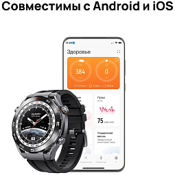 Умные часы HUAWEI WATCH Ultimate (CLB-B19), черный - фото 8