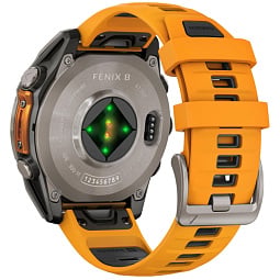 Умные часы Garmin Fenix 8 47 мм AMOLED Sapphire Titanium with Spark Orange/Graphite Silicone Band (010-02904-10) - фото 6