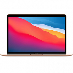 Apple MacBook Air 13 Late 2020 (Apple M1/13.3"/2560x1600/8GB/512GB SSD/DVD нет/Apple graphics 8-core/Wi-Fi/Bluetooth/macOS) Золотистый MGNE3 - фото 1
