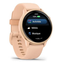 Умные часы Garmin Vivoactive 6 Metallic Pink Dawn with Pink Dawn Band (010-02985-43) - фото 3