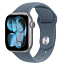 Apple Watch Series 11 42mm GRS Aluminum Case with Sport Band S/M, Space Gray/Anchor Blue, MEW14 - фото 4