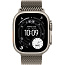 Apple Watch Ultra 3 (2025) 49mm Natural Titanium Case with Natural Titanium Milanese Loop M, MEWY4LW/A - фото 5