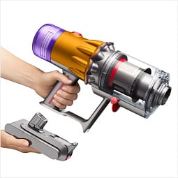 Пылесос Dyson V12s Detect Slim Submarine (SV46) желтый/никель (485350-01), EU - фото 4
