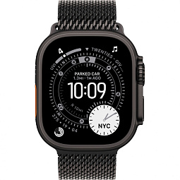 Apple Watch Ultra 3 (2025) 49mm Black Titanium Case with Black Titanium Milanese Loop M, MF1Q4LW/A - фото 2