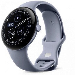 Умные часы Google Pixel Watch 4 45mm Wi-Fi Satin Moonstone Aluminum Case/Moonstone Active Band - фото 1