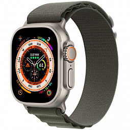 Apple Watch Ultra GPS + Cellular 49mm Alpine Loop M Green (MQEW3/MQF83) - фото 1