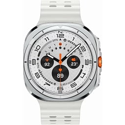 Умные часы Samsung Galaxy Watch Ultra 2025 47mm LTE Titanium White White Band, белый - фото 2