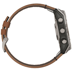 Умные часы Garmin FENIX 8 51mm Amoled Sapphire Titanium Graphite with Chestnut Leather Band (010-02905-40) - фото 18