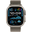 Apple Watch Ultra 2 (2024) 49mm Natural Titanium Case with Natural Titanium Milanese Loop L, MX5T3 - фото 5